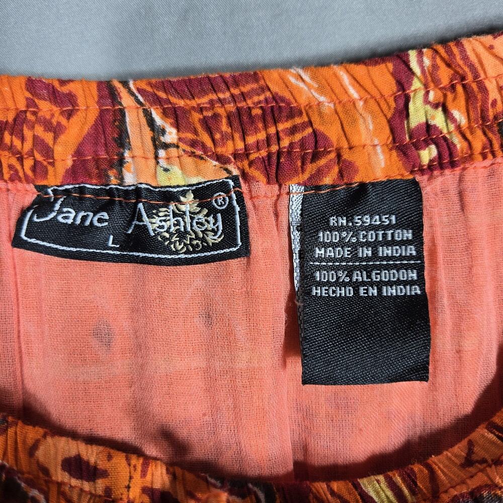 Jane Ashley Skirt Womens Large Multicolor Boho Peasant Maxi Festival Tribal - Picture 4 of 8